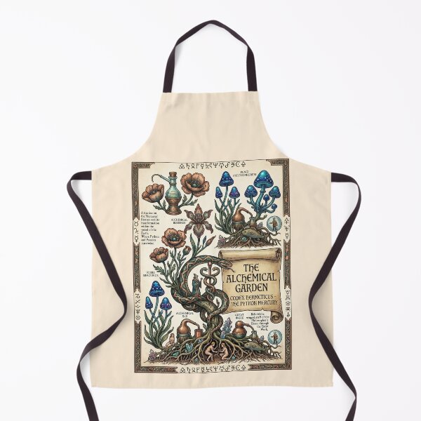 Item preview, Voynich Manuscript Alchemical Garden Mystical Flowers Botanical designed and sold by TeeARTHY.