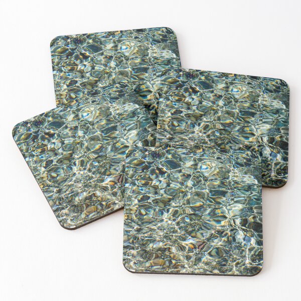 Item preview, Crystal Ripple Grid – Abstract Water Geometry designed and sold by clipboxjp.