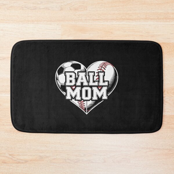 Item preview, Ball Mom Heart Baseball Soccer Mom  designed and sold by ReefNight.