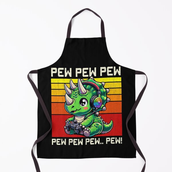 Item preview, Funny Dinosaur Triceratops Vintage Gamer Videogames Pew Boys Girls Kids designed and sold by rafaeltto.