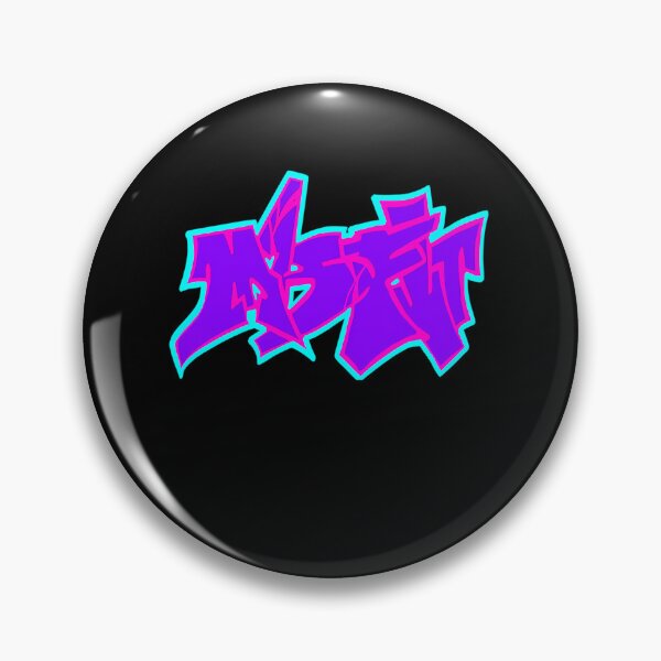 Item preview, Misfit Purple Pink Graffiti With Neon Effect designed and sold by clds.