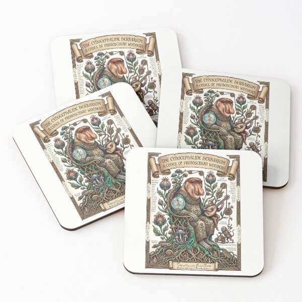 Item preview, Voynich Manuscript Monkey Monk Studying Herbarium Botanical designed and sold by TeeARTHY.