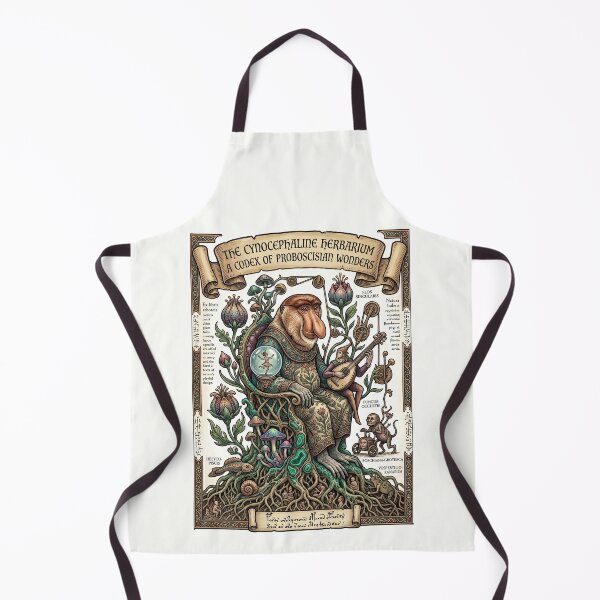 Item preview, Voynich Manuscript Monkey Monk Studying Herbarium Botanical designed and sold by TeeARTHY.