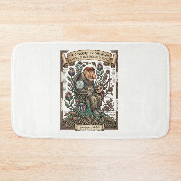 Item preview, Voynich Manuscript Monkey Monk Studying Herbarium Botanical designed and sold by TeeARTHY.