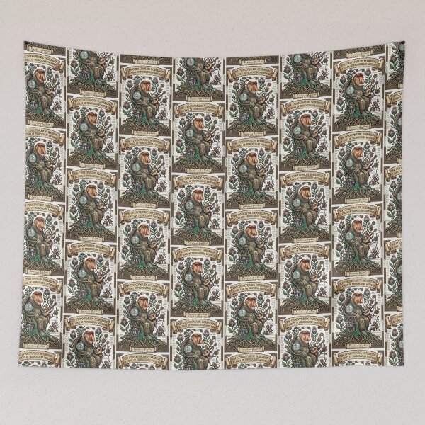 Item preview, Voynich Manuscript Monkey Monk Studying Herbarium Botanical designed and sold by TeeARTHY.