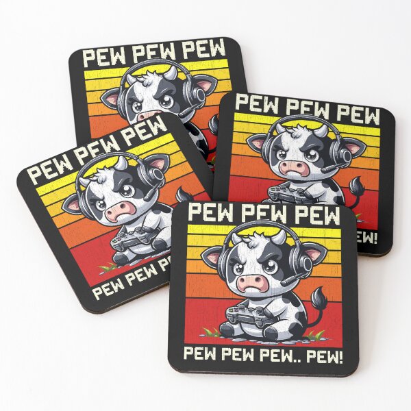 Item preview, Funny Cow Vintage Gamer Videogames Pew Boys Girls Kids designed and sold by rafaeltto.