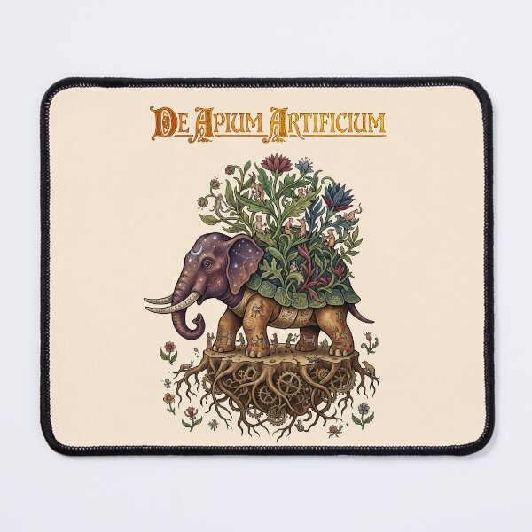 Item preview, Voynich Manuscript Elephant Carrying Garden   designed and sold by TeeARTHY.