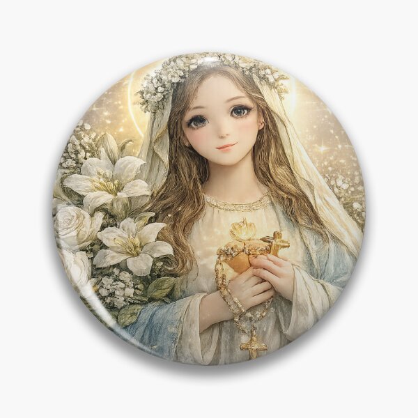 Item preview, Virgin Mary Holy Sticker | Beautiful Mother Mary Christian Transparent PNG Sticker for Laptop, Journal, Phone Case & Planner designed and sold by Stickwolll.
