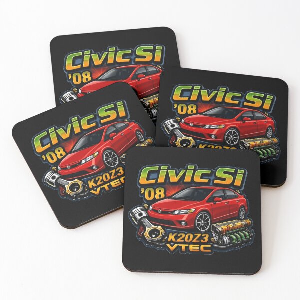 Item preview, Civic Si K20Z3 VTEC Performance Art - Red Sedan Custom Graphic designed and sold by SasquatchTrail.