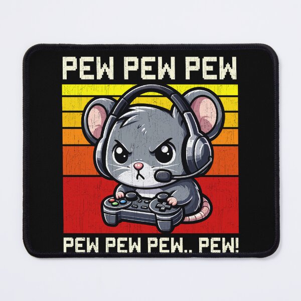 Item preview, Funny Mouse Vintage Gamer Videogames Pew Boys Girls Kids designed and sold by rafaeltto.