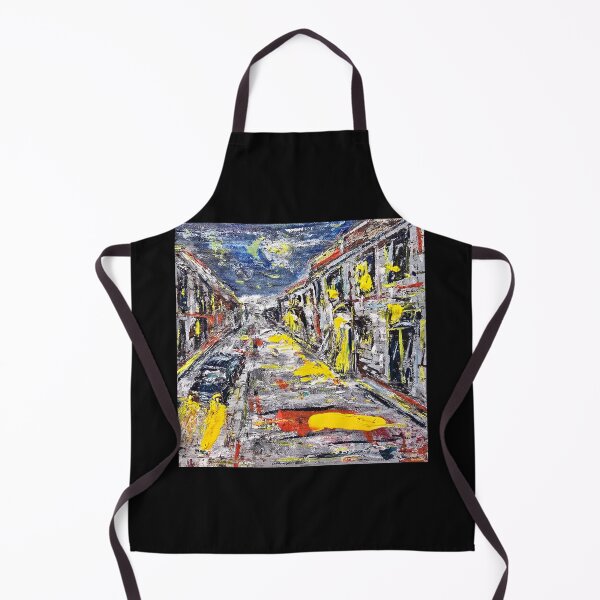 Item preview, Rainy City Street Abstract Urban Painting designed and sold by MariDaniArt.