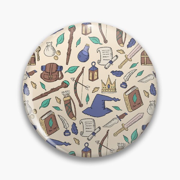 Item preview, Cute Fantasy Icons Drawing Pattern designed and sold by MariOyama.