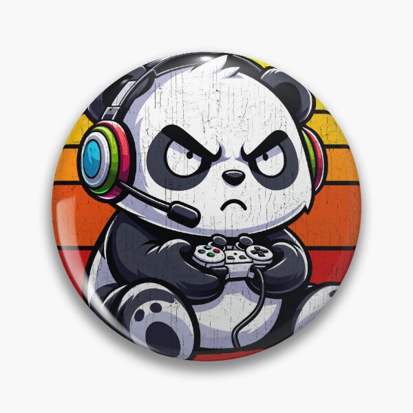 Item preview, Funny Panda Vintage Gamer Videogames Pew Boys Girls Kids designed and sold by rafaeltto.