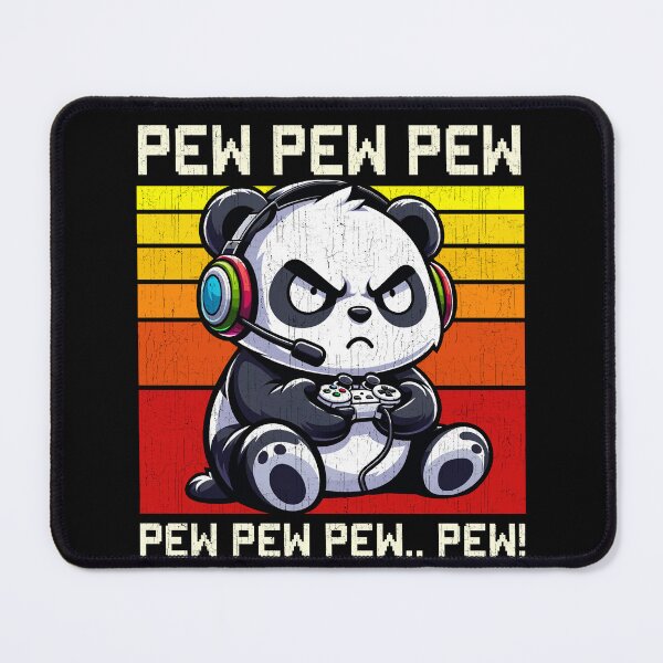 Item preview, Funny Panda Vintage Gamer Videogames Pew Boys Girls Kids designed and sold by rafaeltto.