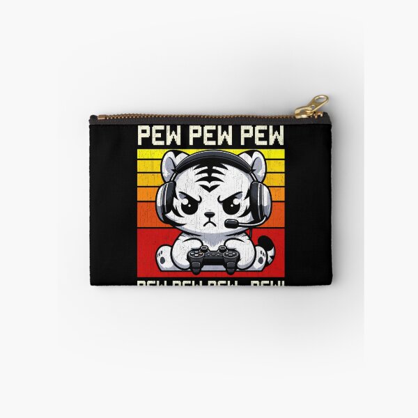 Item preview, Funny White Tiger Vintage Gamer Videogames Pew Boys Girls Kids designed and sold by rafaeltto.