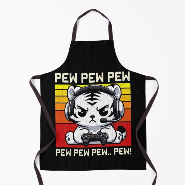 Item preview, Funny White Tiger Vintage Gamer Videogames Pew Boys Girls Kids designed and sold by rafaeltto.