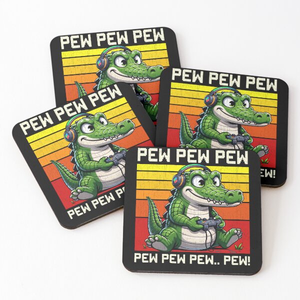 Item preview, Funny Crocodile Vintage Gamer Videogames Pew Boys Girls Kids designed and sold by rafaeltto.