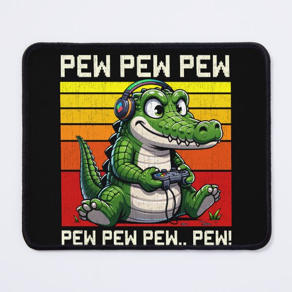 Item preview, Funny Crocodile Vintage Gamer Videogames Pew Boys Girls Kids designed and sold by rafaeltto.