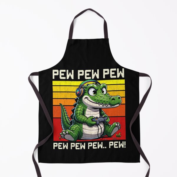 Item preview, Funny Crocodile Vintage Gamer Videogames Pew Boys Girls Kids designed and sold by rafaeltto.