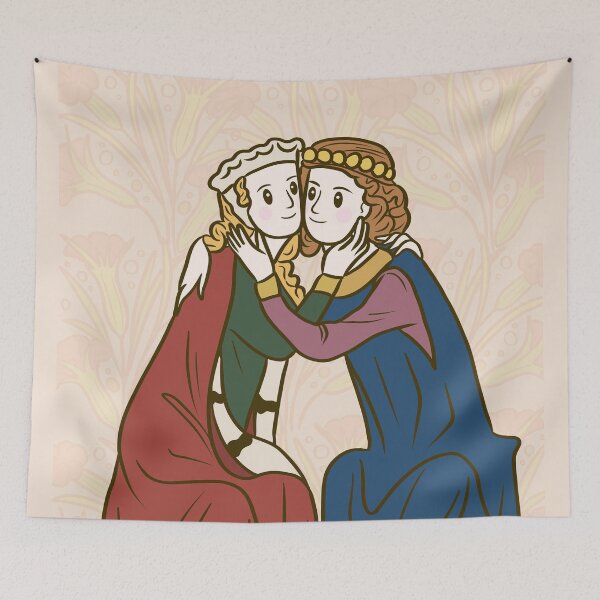 Item preview, Cute Medieval Couple Illustration designed and sold by MariOyama.