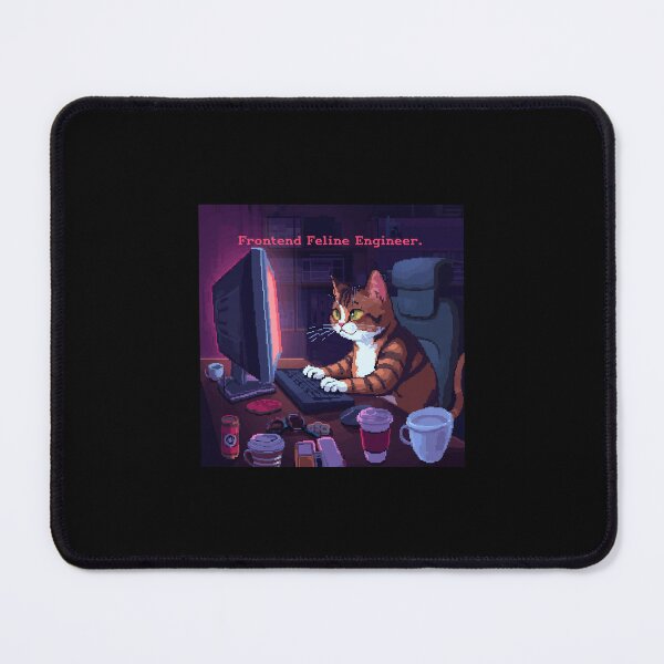 Item preview, Frontend Feline Engineer designed and sold by Paws And Pixels Co.