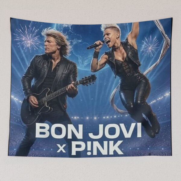 Item preview, PINK X BON JOVI WORLD TOUR 2026 designed and sold by nangela3.