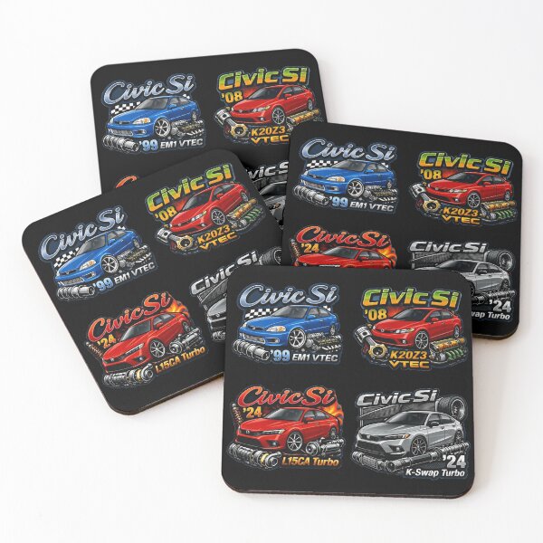 Item preview, Ultimate Civic Si Generations Badge Collection - EM1, K20, L15, K-Swap Art designed and sold by SasquatchTrail.