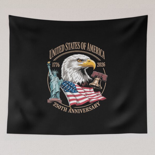 Item preview, 250 Years 1776-2026 250th Birthday Eagle Liberty 4th of July designed and sold by BlassmausArt.