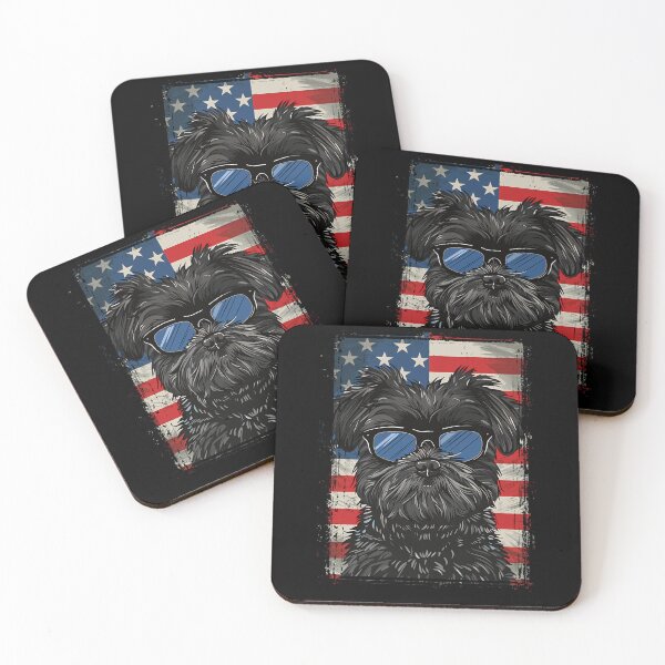 Item preview, Funny Affenpinscher 4th July USA Flag America Mom Dad Kids designed and sold by rafaeltto.