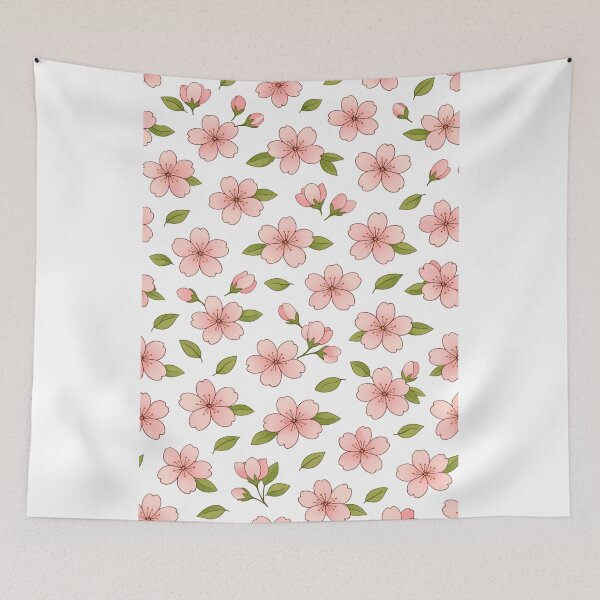 Item preview, Repeating Pattern Sakura Blossom – Seamless Japanese Cherry Flower Design designed and sold by Joyfulfabric.