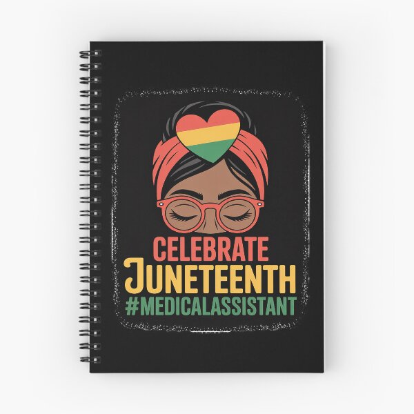 Item preview, Black Medical Assistant Messy Bun Celebrate Juneteenth Afro 2026 designed and sold by BlassmausArt.