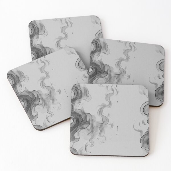 Item preview, Black Gray Smoke Swirl Pattern designed and sold by Vileprint.
