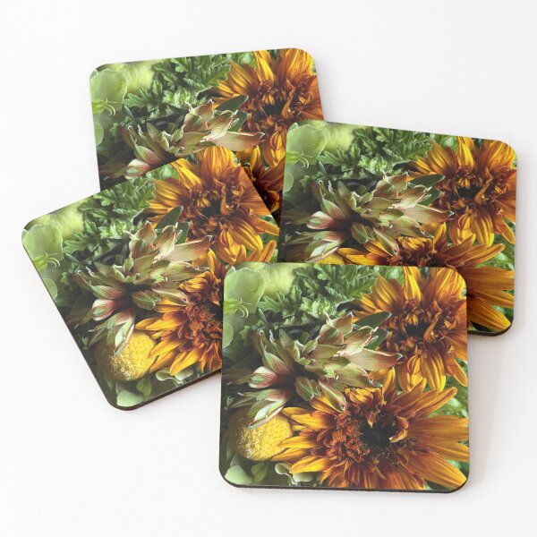 Item preview, Sunflower and Alstroemeria Arrangement designed and sold by PapoBotanica.