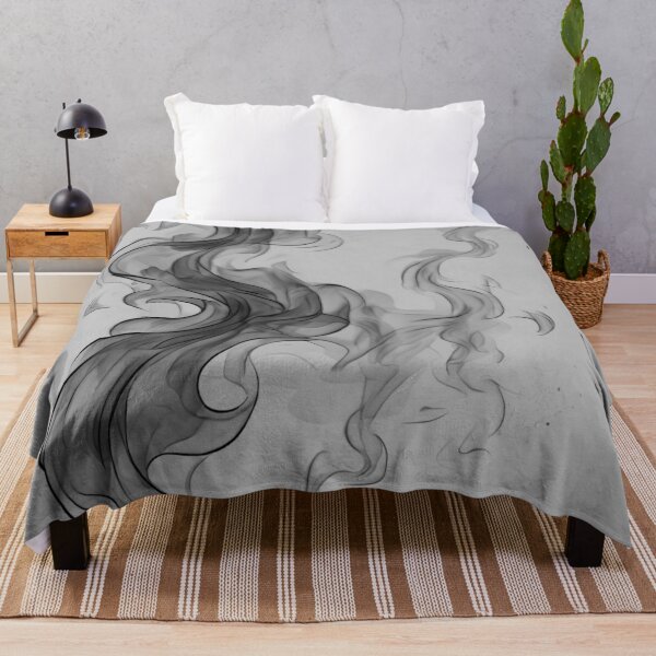 Item preview, Black Gray Smoke Swirl Pattern designed and sold by Vileprint.