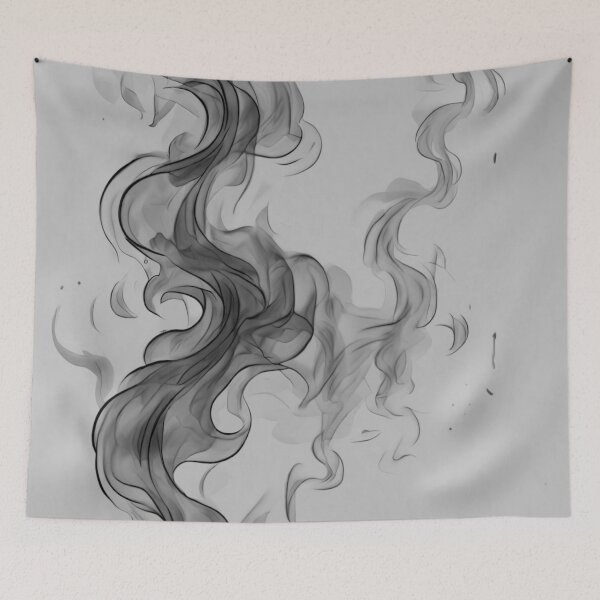 Item preview, Black Gray Smoke Swirl Pattern designed and sold by Vileprint.