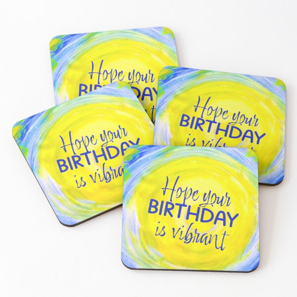 Item preview, Circling Skies - Hope your Birthday is VIBRANT designed and sold by MyBottomShelf.