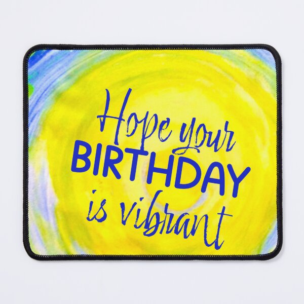 Item preview, Circling Skies - Hope your Birthday is VIBRANT designed and sold by MyBottomShelf.