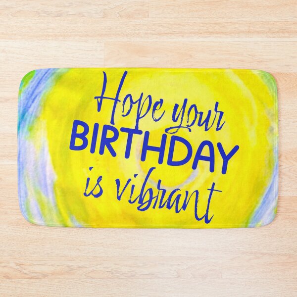 Item preview, Circling Skies - Hope your Birthday is VIBRANT designed and sold by MyBottomShelf.