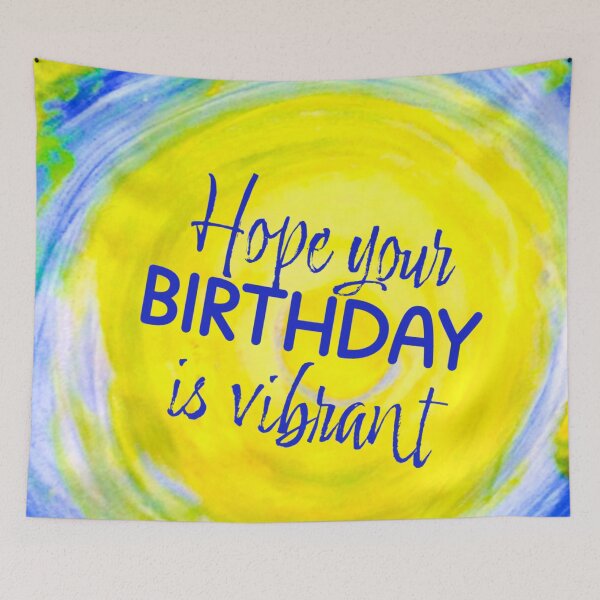 Item preview, Circling Skies - Hope your Birthday is VIBRANT designed and sold by MyBottomShelf.