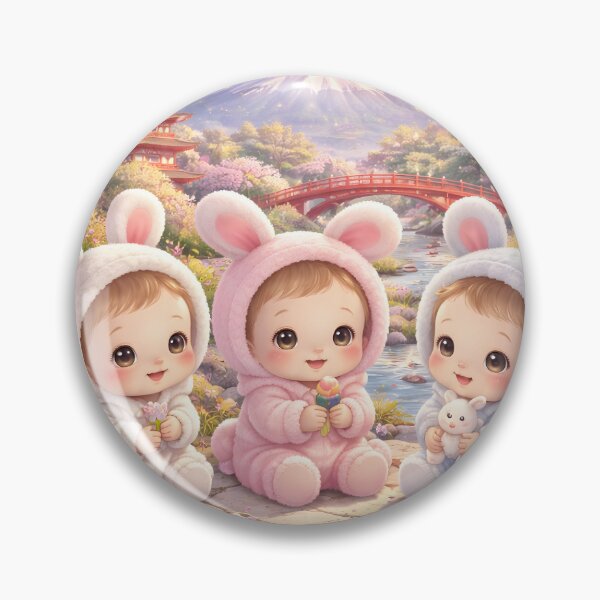 Item preview, Cute Kids Picnic Japan Style Mount Fuji Spring Scene Pastel Illustration designed and sold by Teenidesign .