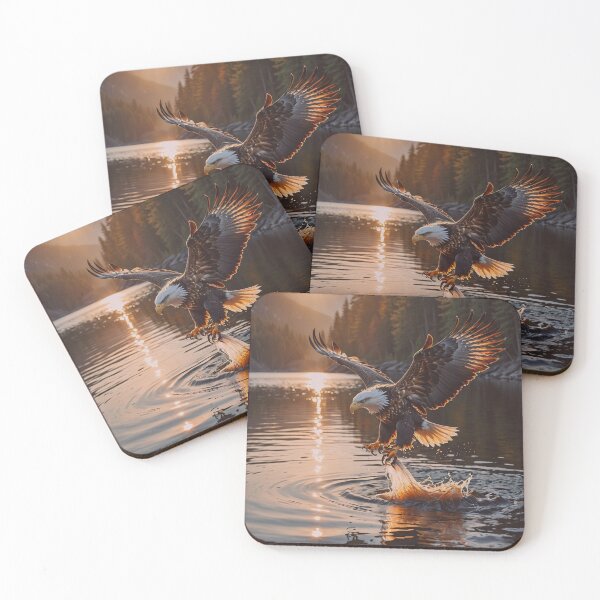 Item preview, Bald Eagle Fishing Wall Art designed and sold by BeautifulVirtues.