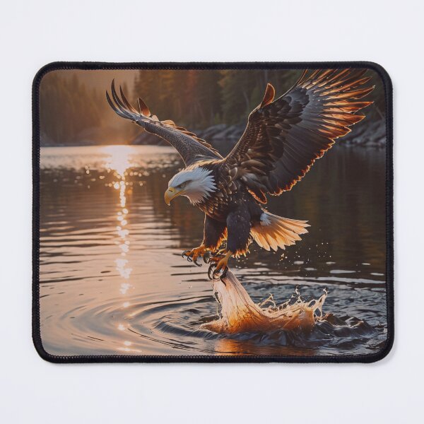 Item preview, Bald Eagle Fishing Wall Art designed and sold by BeautifulVirtues.