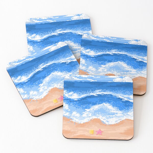 Item preview, Great wave pixel art designed and sold by Agniadesign.