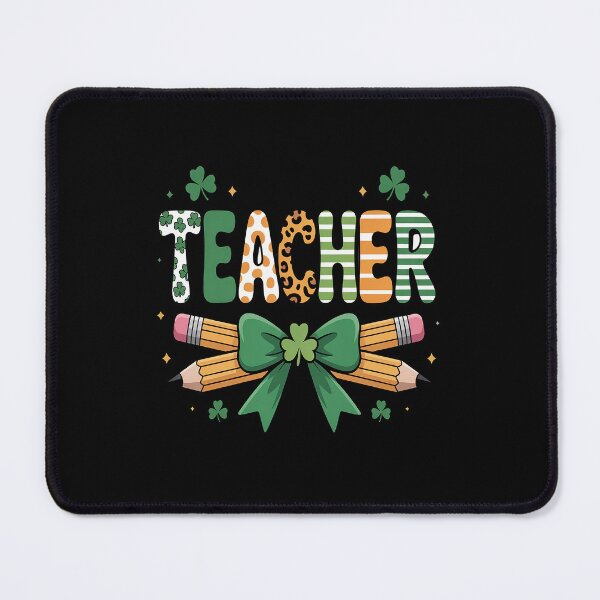 Item preview, Lucky Teacher Happy St Patricks Day Cute Green Shamrock designed and sold by BlassmausArt.