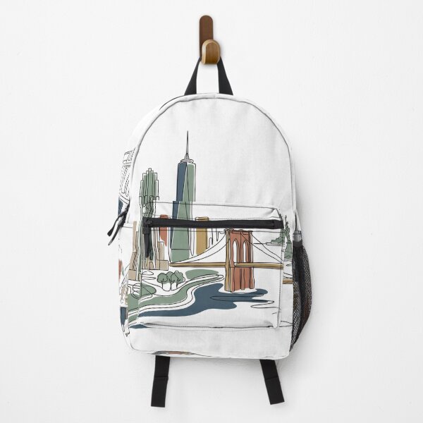 Item preview, Minimalist New York Skyline Continuous Line Art Illustration designed and sold by PixorStudio.