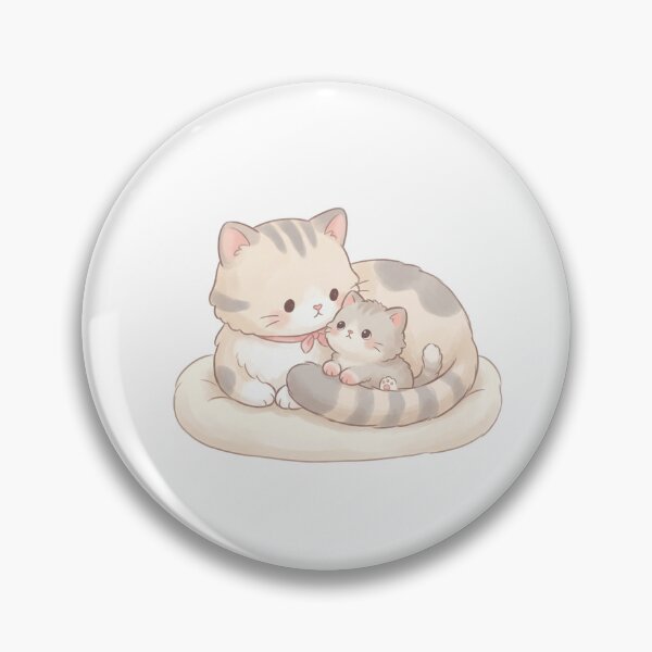 Item preview, Pastel Mama Cat and Baby designed and sold by newmariaph.