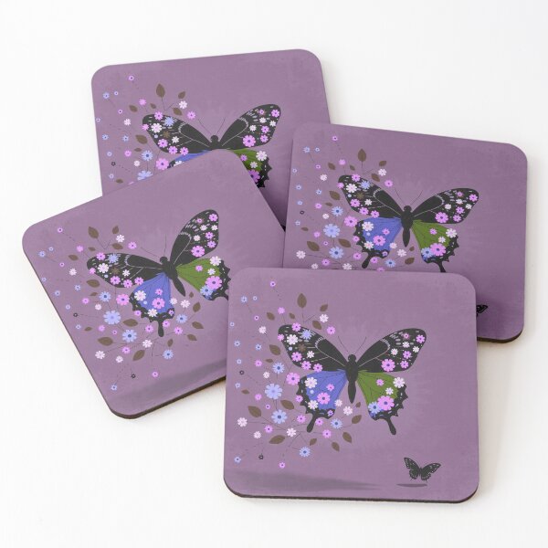 Item preview, Purple Dream Floral Butterfly Wings designed and sold by joycrysstudio.