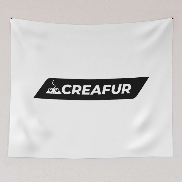 Item preview, CREAFUR Furry Frog Peeping Out Horizontal Logo designed and sold by CREAFUR.