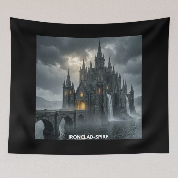 Item preview, Ironclad Spire: The Rain-Drenched Gothic Citadel designed and sold by Ironclad SPIRE.