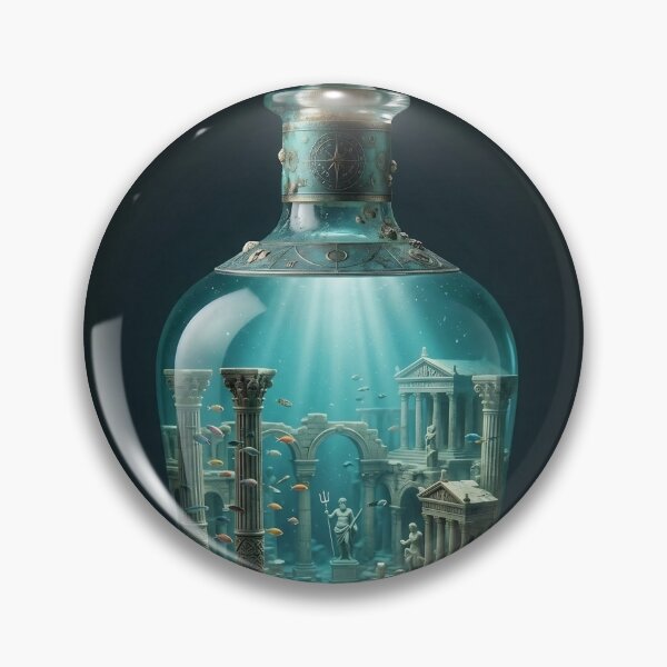 Item preview, The Bottled Atlantis: Underwater Ancient Greek Ruins designed and sold by mayank2401.